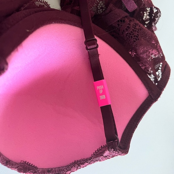 Victoria's Secret PINK Racerback Lacey Push-Up Bra - Picture 3 of 4